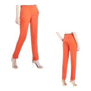 BCBGMAXAZRIA VERMILION POLYESTER BENNET SATIN PANTS PRE LOVED SIZE M